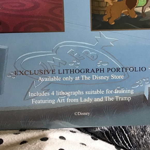 NWOT Disney Beautiful Exclusive Lady and The Tramp lithograph - Picture 6 of 7